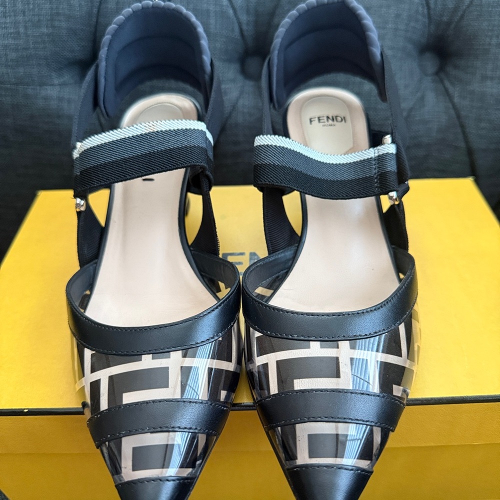 Fendi Colibri Slingback Heels